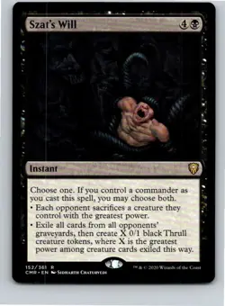Magic the Gathering Szat's Will Commander Legends MTG Free Shipping! - Image 1