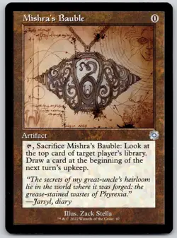 Mishra's Bauble (Schematic) 97 The Brothers' War: Retro Frame Artifacts MTG NM - Image 1