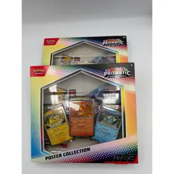 Pokemon TCG Scarlet Violet Prismatic Evolutions Poster Collection 2 Box Set - Image 1