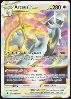 Arceus VSTAR SWSH307 Holo Sword & Shield Promo Promo Graphics Near Mint - Image 2