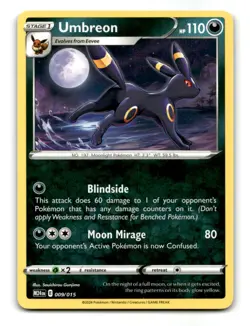 Umbreon 009/015 Promo McDonald's Promos 2024 Pokemon LP ~09356 - Image 1
