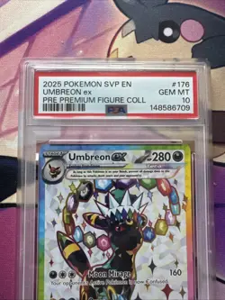 PSA 10 GEM MINT - Umbreon ex #176 Prismatic Evolutions Premium Figure Collection - Image 4