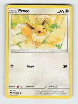 Eevee 155/214 - Pokemon - Lost Thunder - Common - NM - Image 1