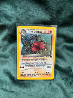 Dark Dugtrio 6/82 Rare Holo Swirl Team Rocket NM Vintage Original - Image 3