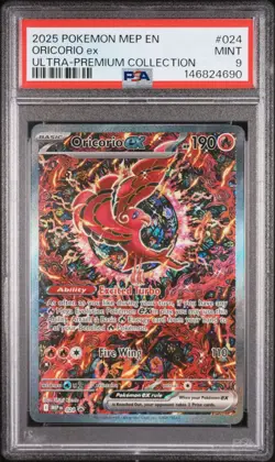 PSA 9 2025 POKEMON MEP EN ME BLACK STAR PROMO #024 ORICORIO ex - Image 1