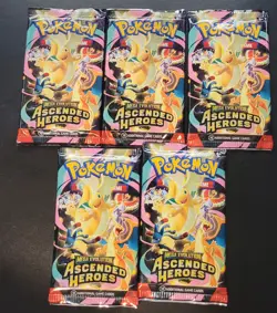 5x 🔥Heavy Pokemon Ascended Heroes Booster,SIR God packU - Image 1