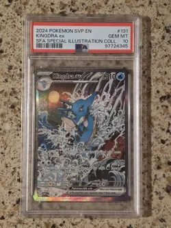 The Pokemon Company 2024 Kingdra ex SV Promo #131 Holo English PSA 10 - Image 1