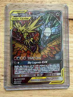 2019 Pokemon Moltres Zapdos Articuno GX SM210 Promo Sealed Stained Glass Birds - Image 3