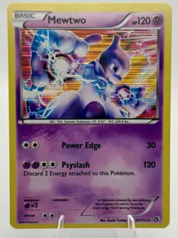 Mewtwo 53/113 Holo Holo Rare Legendary Treasures Pokemon Holo LP - Image 1