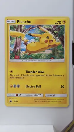 Pikachu - (Target Non-Holo) SM04 Promo Sun & Moon Promo Pokemon NM - Image 2