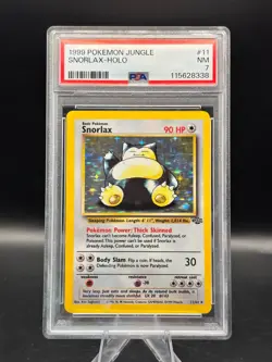 SNORLAX JUNGLE 1999 HOLO PSA 7 #11 - Image 1