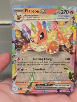 Flareon ex - (Prismatic Evolutions Stamp) Holo Double Rare 014/131 NM - Image 1