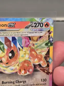 Flareon ex - (Prismatic Evolutions Stamp) Holo Double Rare 014/131 NM - Image 3