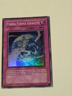 Yugioh! Elemental Hero Terra Firma & Terra Firma Gravity NM Super Rares - Image 3