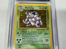 1999 BASE SET UNLIMITED NIDOKING HOLO #11/102 CGC GEM MINT 10 - Image 3