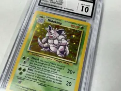 1999 BASE SET UNLIMITED NIDOKING HOLO #11/102 CGC GEM MINT 10 - Image 4