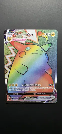 Pokemon Pikachu TCG VMAX Vivid Voltage Holo Card 188/185 Secret Rare - Image 1