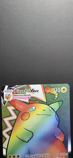 Pokemon Pikachu TCG VMAX Vivid Voltage Holo Card 188/185 Secret Rare - Image 2