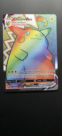 Pokemon Pikachu TCG VMAX Vivid Voltage Holo Card 188/185 Secret Rare - Image 3
