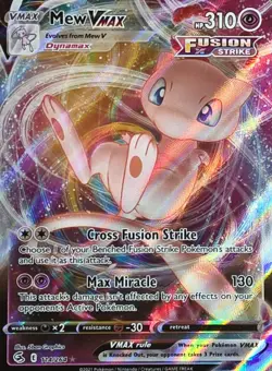 Pokemon TCG Mew VMAX 114/264 Ultra Rare Holo Card Near Mint Condition - Image 2
