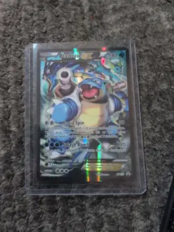 NM Blastoise EX XY122 2016 Black Star Promo Full Art Nintendo Pokemon Card mint - Image 1