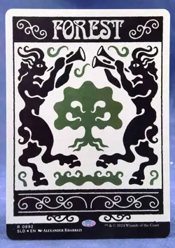 Forest (0892) - MTG Rainbow FOIL - Secret Lair SLD - NM - Image 2