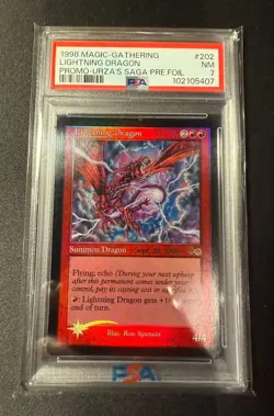 7 MTG LIGHTNING DRAGON foil promo No.PM866 - Image 1