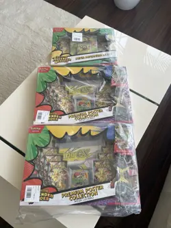 Pokemon TCG PREMIUM POSTER COLLECTION MEGA LUCARIO X2 MEGA MEGANIUM EX X1 - Image 1