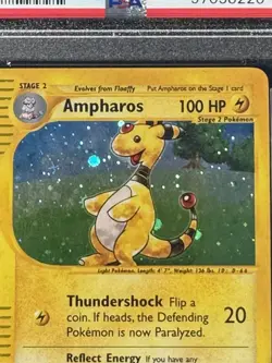 2003 POKEMON AQUAPOLIS #H1 AMPHAROS-HOLO PSA 6 - Image 4