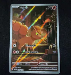 Pokemon MEG EN Illustration Rare Vulpix #138/132, NM, Unplayed - Image 1