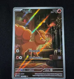 Pokemon MEG EN Illustration Rare Vulpix #138/132, NM, Unplayed - Image 2