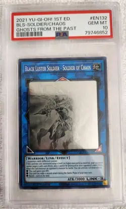 2021 Black Luster Soldier Soldier of Chaos GFTP-EN132 1st Ed Ghost Yugioh PSA 10 - Image 1