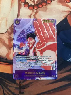 One Piece TCG Monkey.D.Luffy EB02-061 SEC Alt Art NM English - Image 1