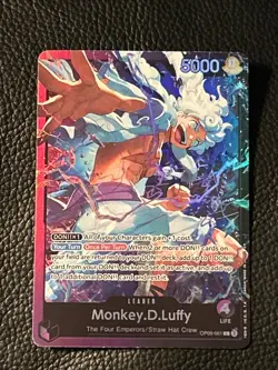 One Piece Monkey.D.Luffy OP09-061 Leader Foil - Image 1