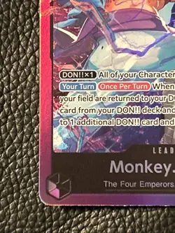 One Piece Monkey.D.Luffy OP09-061 Leader Foil - Image 4