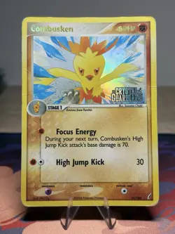 Combusken 16/100 Pokemon TCG EX Crystal Guardians Reverse Holo Rare Stamped HP - Image 1