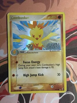 Combusken 16/100 Pokemon TCG EX Crystal Guardians Reverse Holo Rare Stamped HP - Image 2