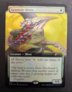 MTG Gemhide Sliver Version foil SLD No.PM817 - Image 1