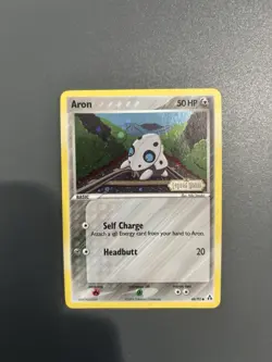 Pokemon TCG Aron 48/92 EX Legend Maker Reverse Holo Stamped - Image 1