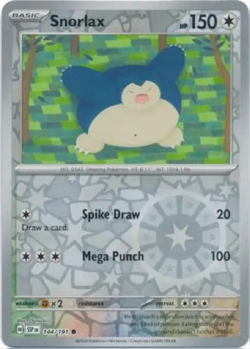 Snorlax 144/191 Reverse Holo Surging Sparks SSP Pokemon Card NM - Image 1