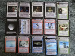 Star Wars CCG Hoth Limited BB U1 & U2 17 Card selection Light Side Set 1 - Image 1