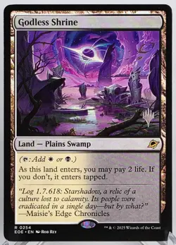 MTG Godless Shrine - 0254 - Promo Pack: Edge of Eternities (PPEOE) NM - Image 1