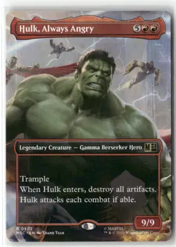 Hulk, Always Angry (Borderless) 502 Commander: Marvel Super Heroes Magic: NM - Image 1