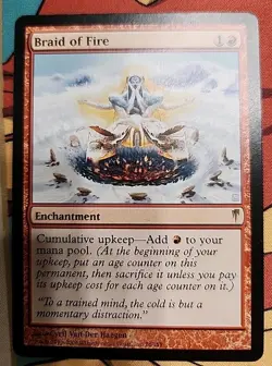 🔴 MTG - Braid of Fire - Coldsnap - Regular - Rare - Near Mint 🔴 - Image 1