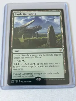 Wizards of the Coast Castle Garenbrig Throne Eldraine Rare Land Green 2019 - Image 1