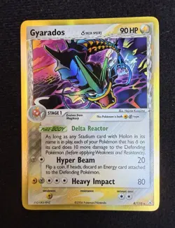 Pokemon TCG Gyarados 8/110 Holon Phantoms Delta Species Holo Rare 90 HP 2006 - Image 1