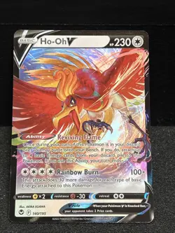 Pokemon TCG Ho-Oh v Silver Tempest Holo Ultra Rare Card 140/195 Mint Condition - Image 1