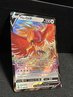Pokemon TCG Ho-Oh v Silver Tempest Holo Ultra Rare Card 140/195 Mint Condition - Image 2