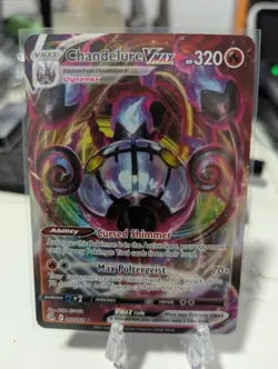 Chandelure Vmax 040/264 Fusion Strike NM Full Art Ultra Rare Pokemon Card - Image 1
