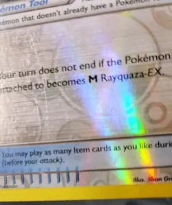 POKEMON RAYQUAZA SPIRIT LINK 87/108 REVERSE HOLO TRAINER ROARING SKIES LP - Image 5